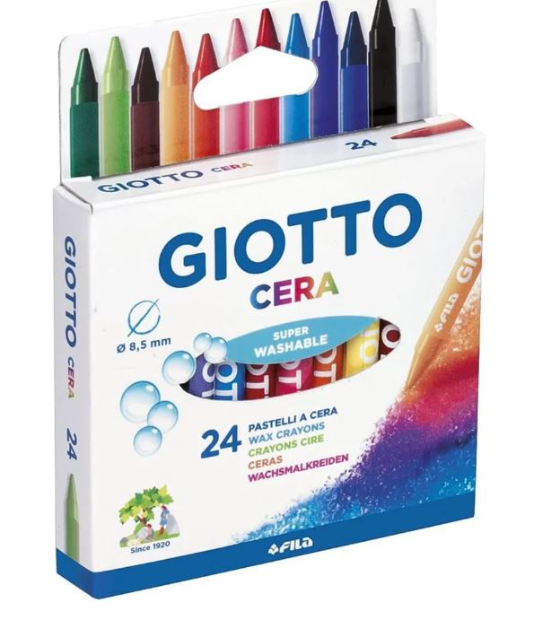 Pastelli a cera Giotto 24 colori