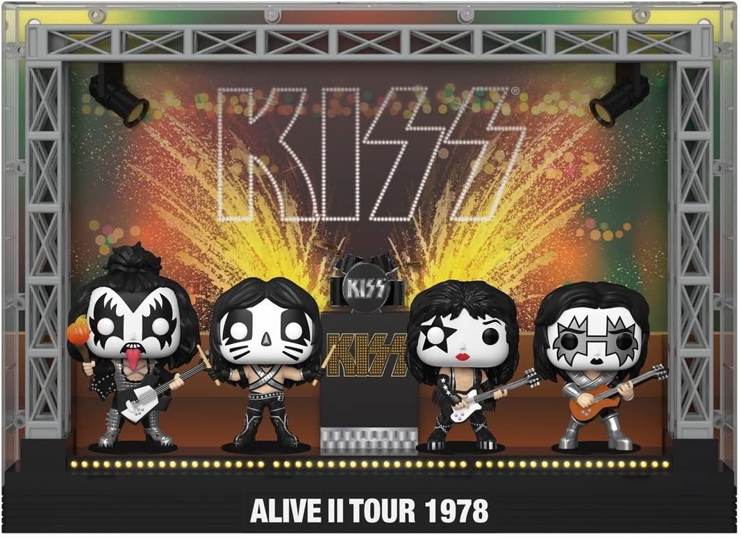 Funko Kiss pack 4 figurine POP! Moments DLX Vinile Alive II 1978 Tour 9 cm