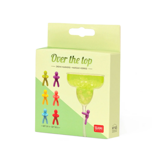 Set di 6 Segnabicchieri - Over The Top