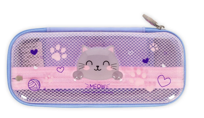 Astuccio Trasparente Rigido Gatto - WonderWow