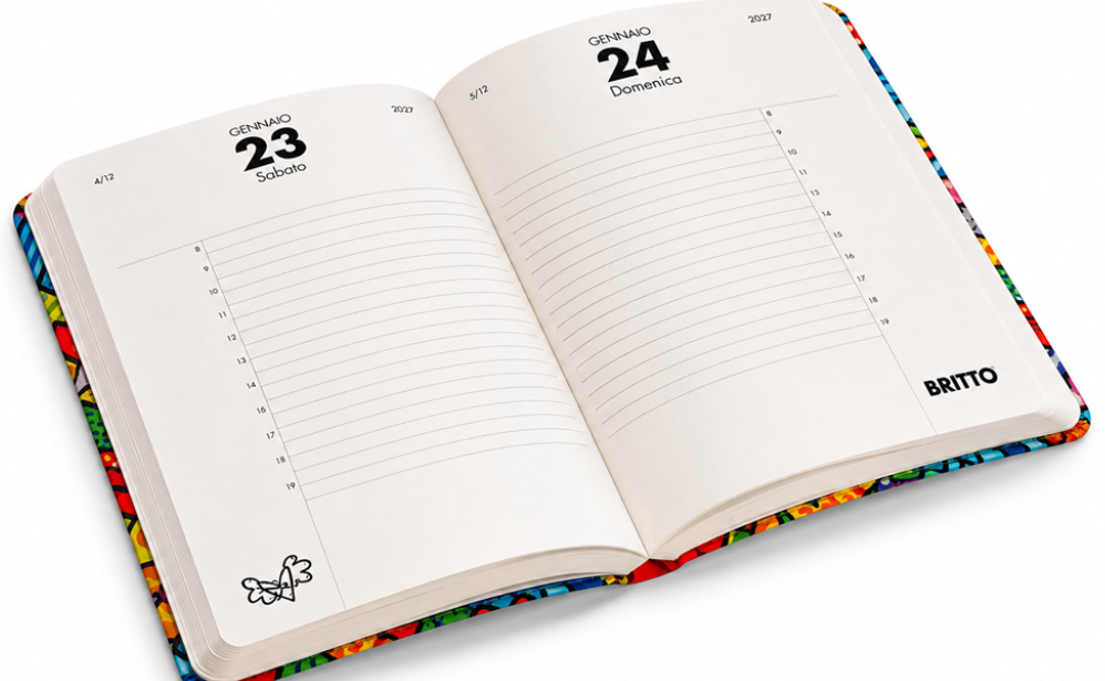 Agenda Giornaliera 2027 Romero Britto 14,8x21 cm