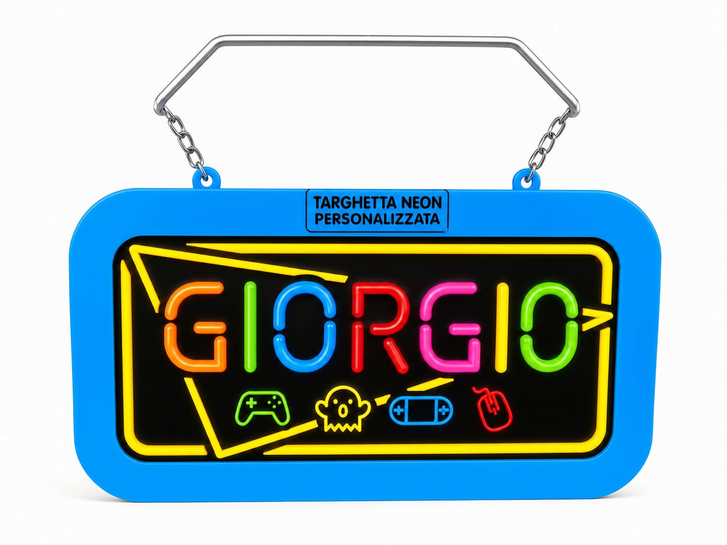 Targa led personalizzata con nome