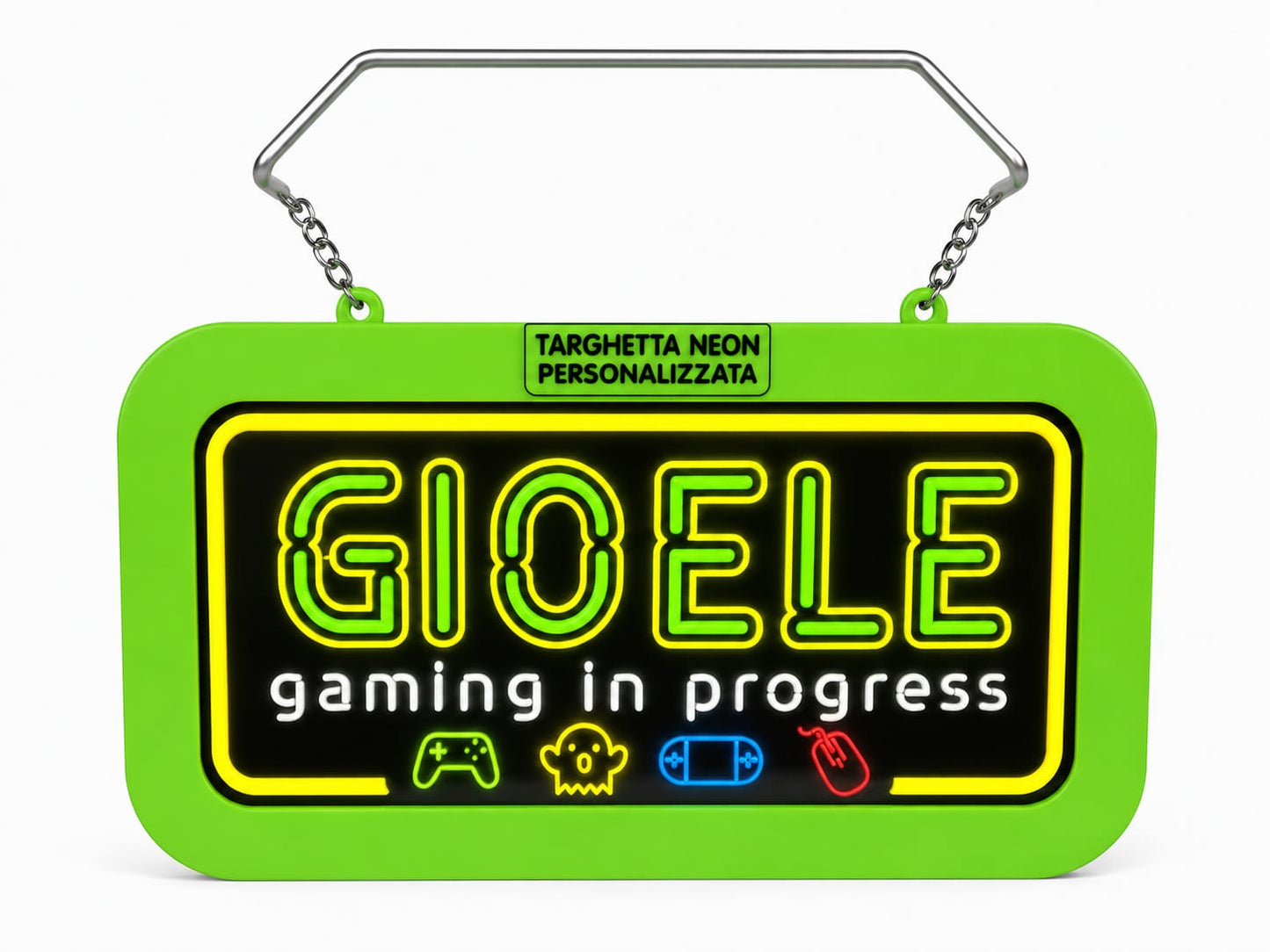 Targa led personalizzata con nome