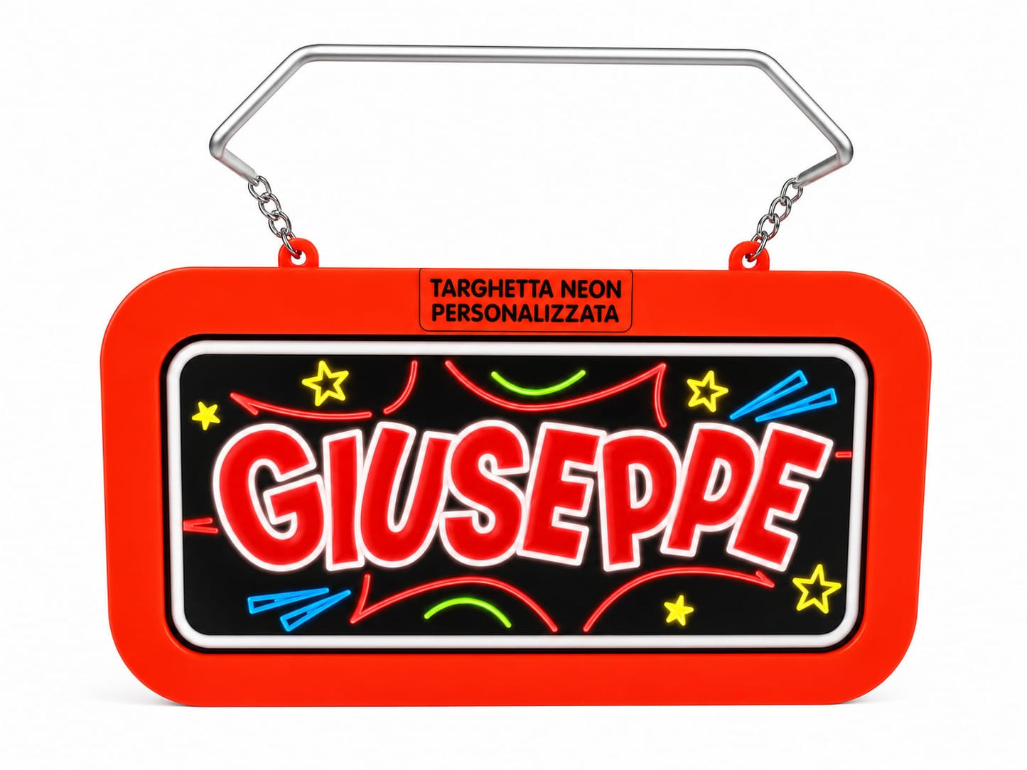 Targa led personalizzata con nome