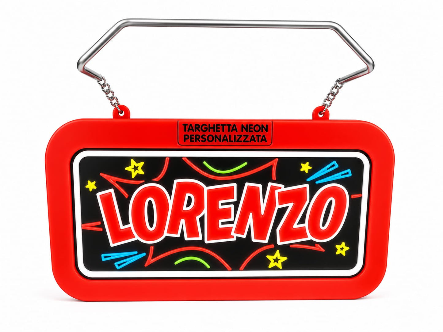 Targa led personalizzata con nome