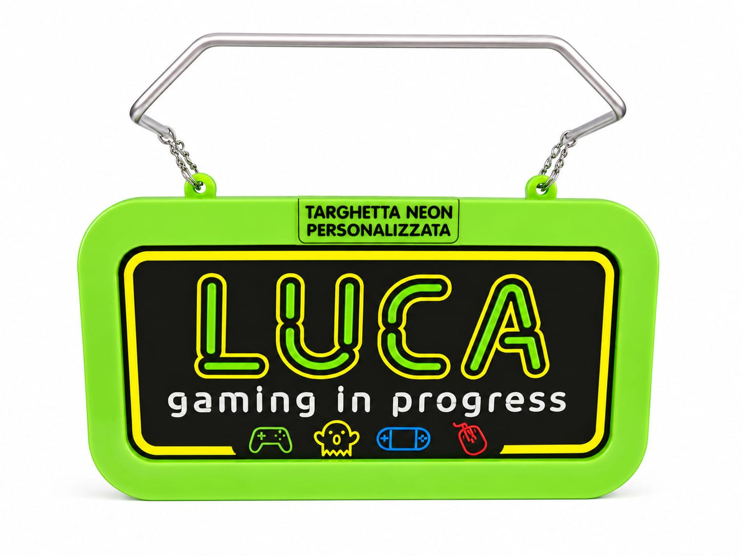 Targa led personalizzata con nome