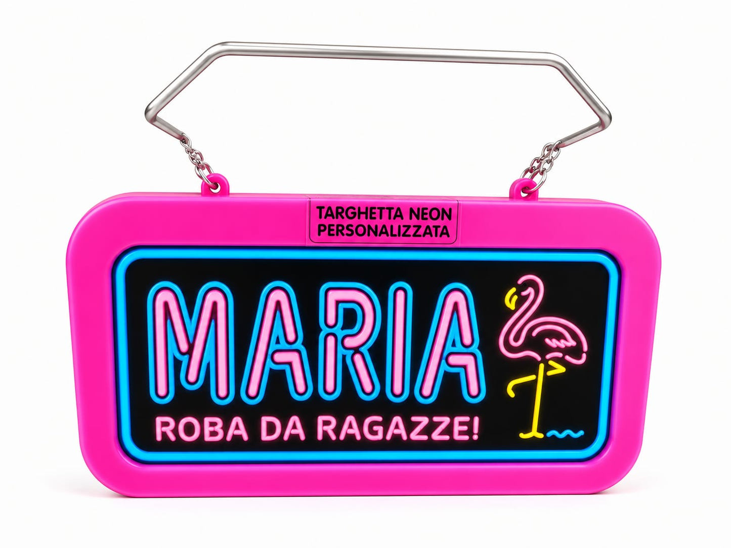 Targa led personalizzata con nome
