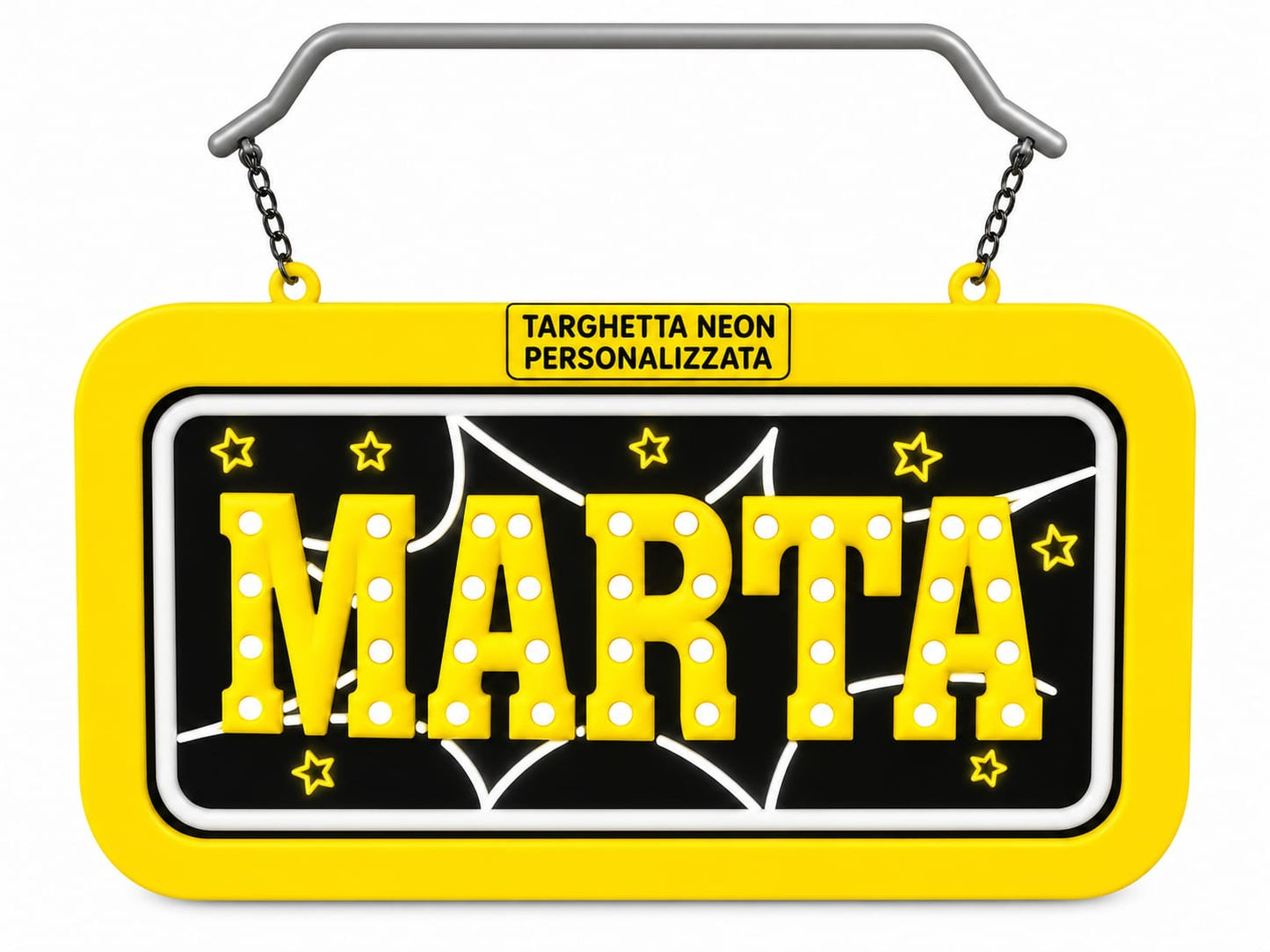 Targa led personalizzata con nome