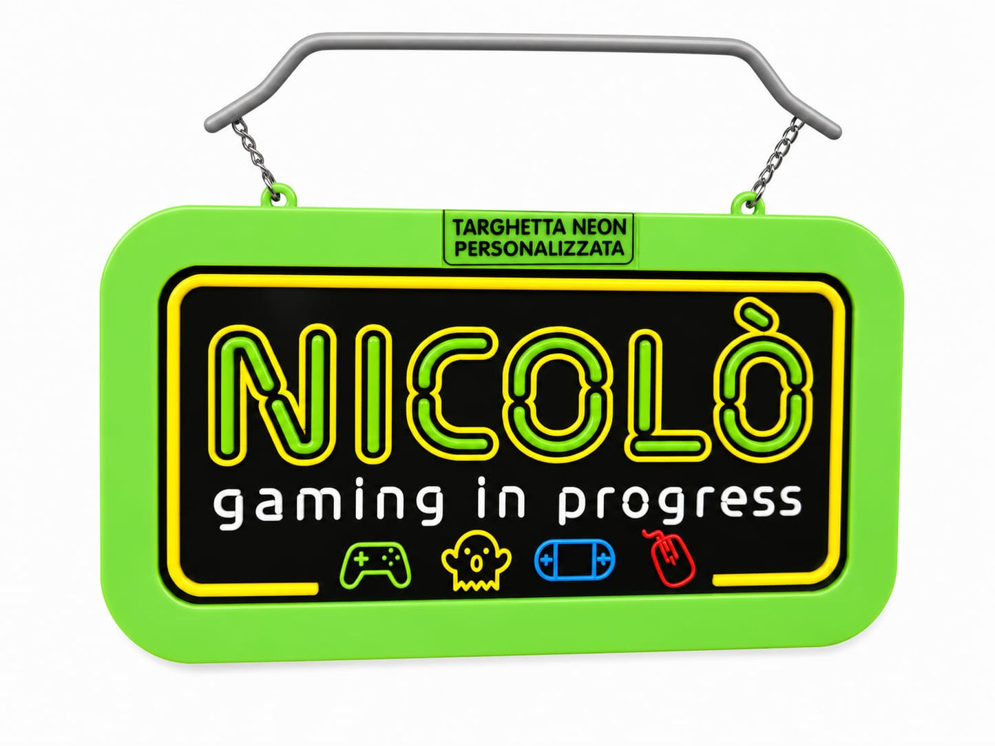 Targa led personalizzata con nome
