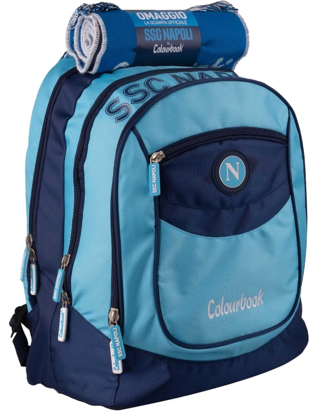 Colourbook Napoli - Zaino Scuola , Spallacci Imbottiti, 35 Litri