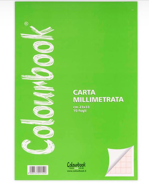 Blocco da disegno carta millimetrata - Colourbook