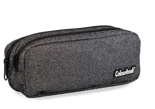 Astuccio 2 zip Glitter - Colourbook