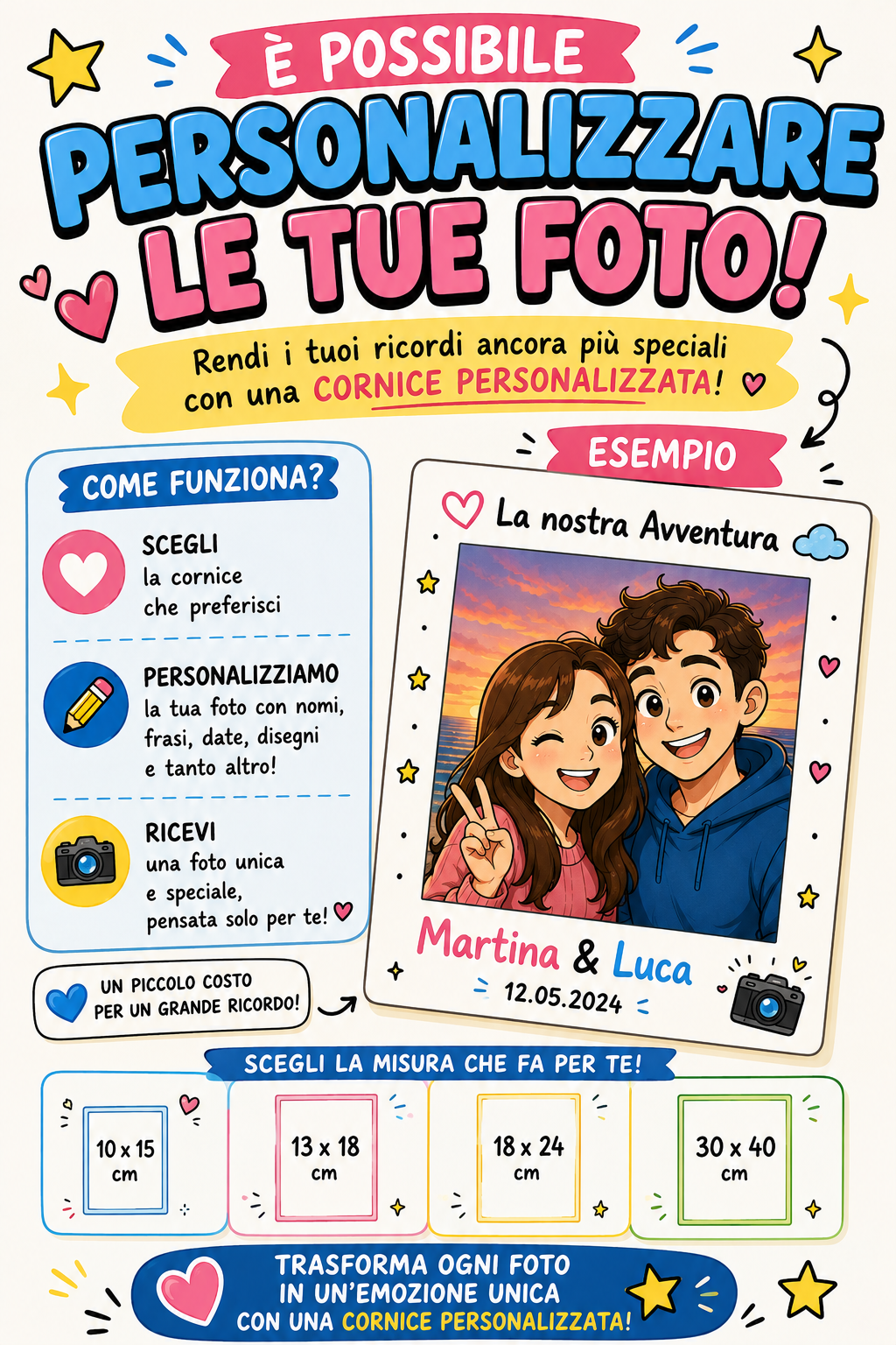 Cornice Con foto personalizzata