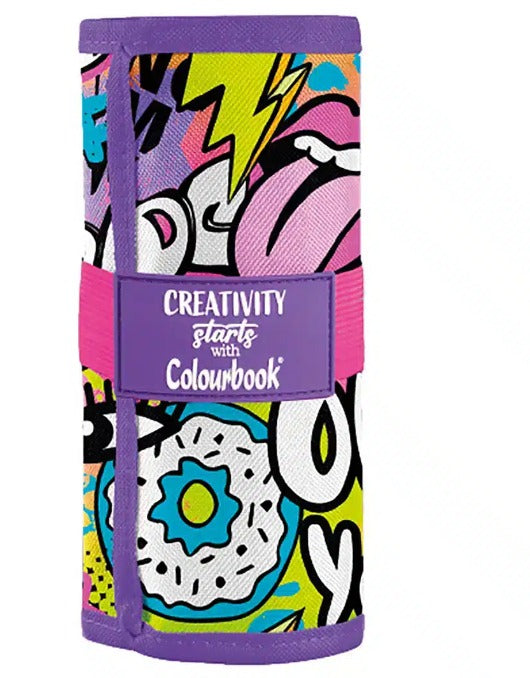 Rotolo portapastelli Urban Wave – 24 matite colorate
