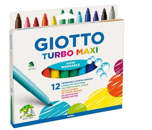 Pennarelli TurboMaxi 12 colori Giotto