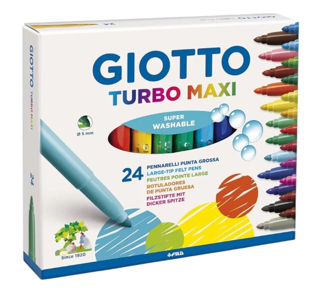 Pennarelli TurboMaxi 24 colori Giotto