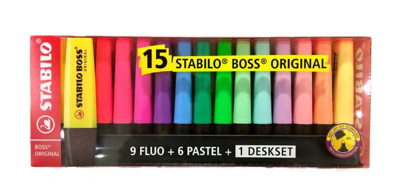 Desk set Evidenziatore STABILO BOSS 15