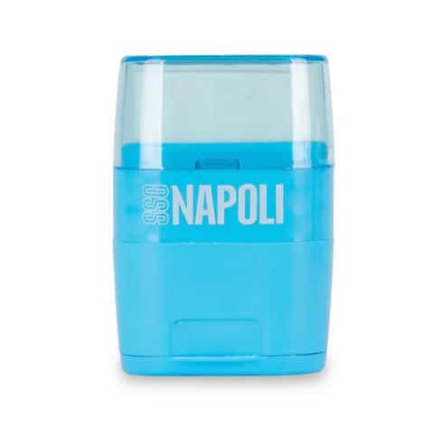 Temperamatite 2 fori con gomma e serbatoio SSC Napoli