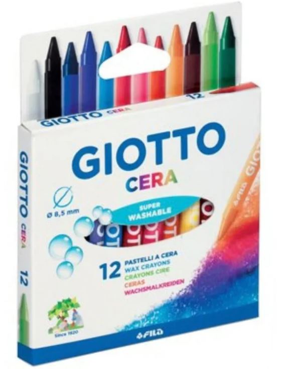 Pastelli a cera Giotto 12 colori