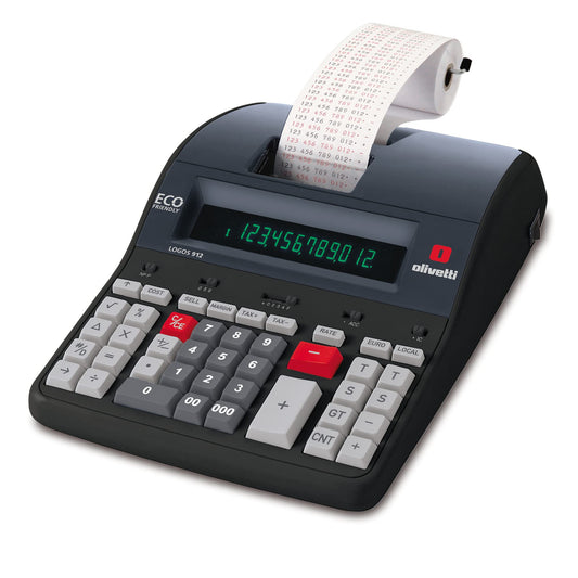Olivetti 912 Logos Calcolatrice Standar  Nero