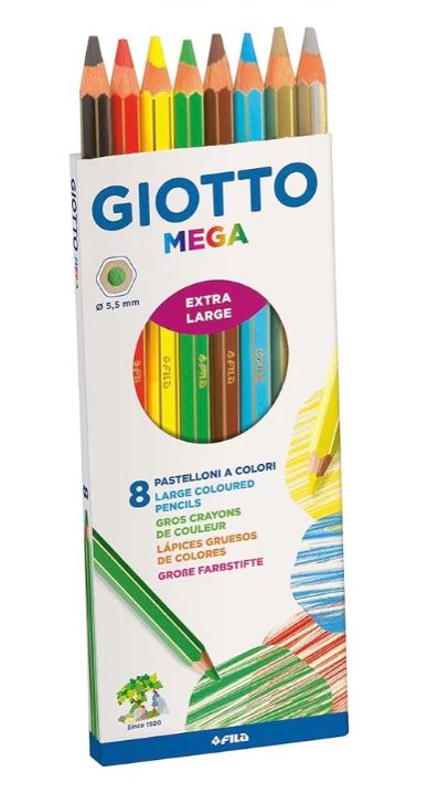 Pastelli Mega 8 colori Giotto