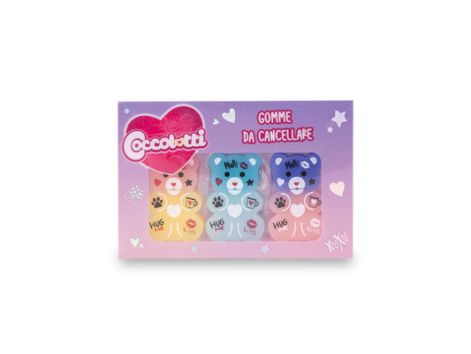 Gomme Orsetti Coccolotti - Set 3 pezzi