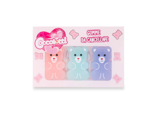 Gomme Orsetti Coccolotti - Set 3 pezzi