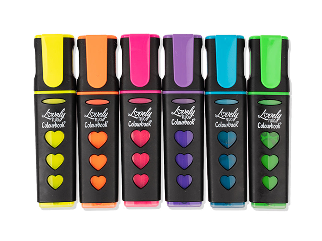 Evidenziatori Lovely Fluo 6 Colori Liquidi