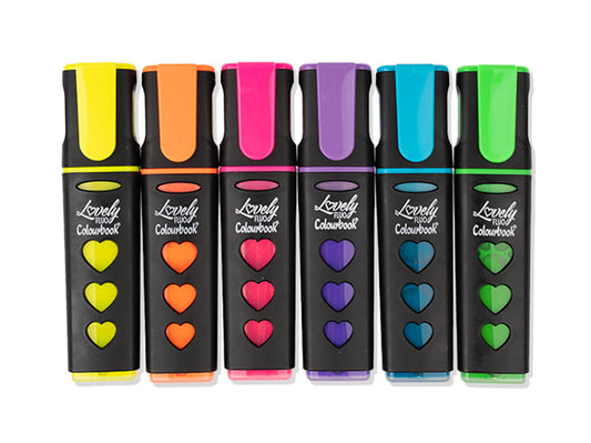 Evidenziatori Lovely Fluo 6 Colori Liquidi