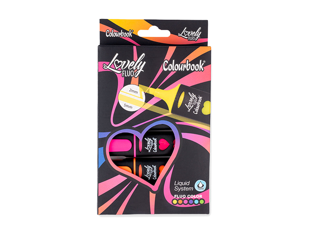 Evidenziatori Lovely Fluo 6 Colori Liquidi