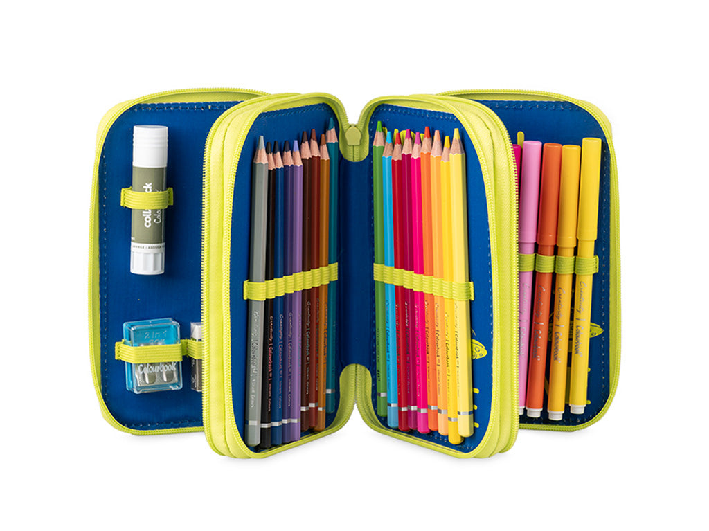 Astuccio 3 zip Alien World