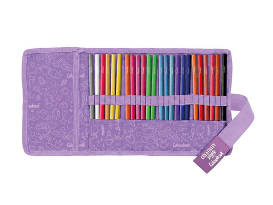 Rotolo 24 Pastelli Creativity Glitter