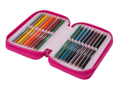 Astuccio Hello Kitty Pink Rosa Zip Organizer