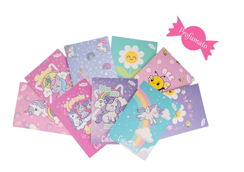 Set da 3 Quadernoni Unicorno e Daisy - Colourbook