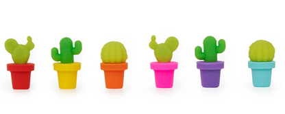 Set di 6 Segnabicchieri - Cactus Multicolor - Fiesta!