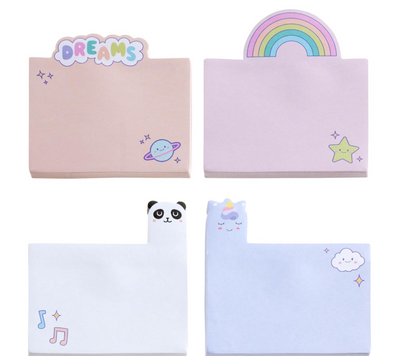 Blocco note adesive kawaii Dreams, 4 blocchi