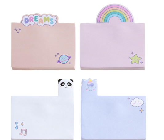Blocco note adesive kawaii Dreams, 4 blocchi