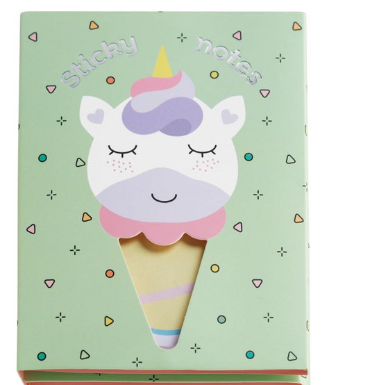 Set di note adesive unicorno