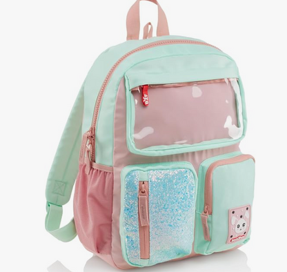 Zaino Tasca 3 Comp. Rosa