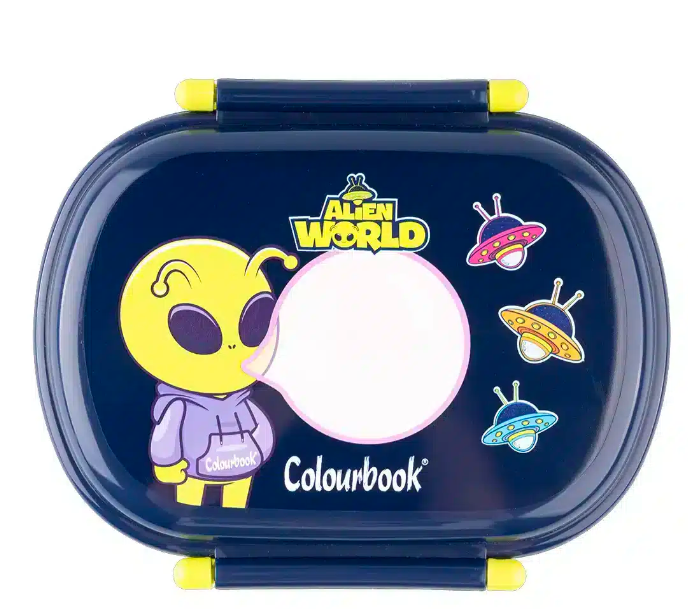 Portamerenda Alien World con separatore e posate – BPA Free