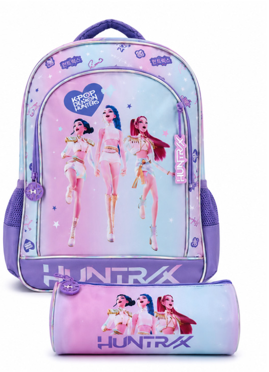 Zaino e Astuccio K-Pop Huntrix Demon Hunters