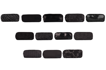 Astuccio 2 zip Nero Assoluto