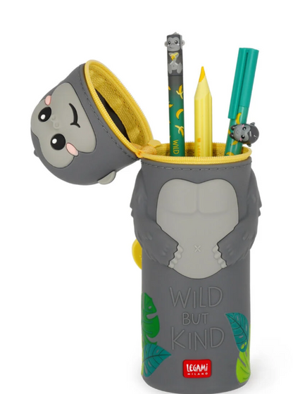 Astuccio 2-in-1 in Silicone Gorilla "Wild but Kind" - Kawaii
