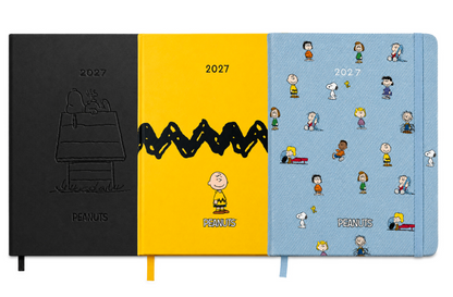 Agenda Giornaliera 2027 Peanuts Colourbook 14,8x21 cm Copertina Rigida 12 Mesi