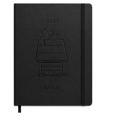 Agenda Giornaliera 2027 Peanuts Colourbook 14,8x21 cm Copertina Rigida 12 Mesi