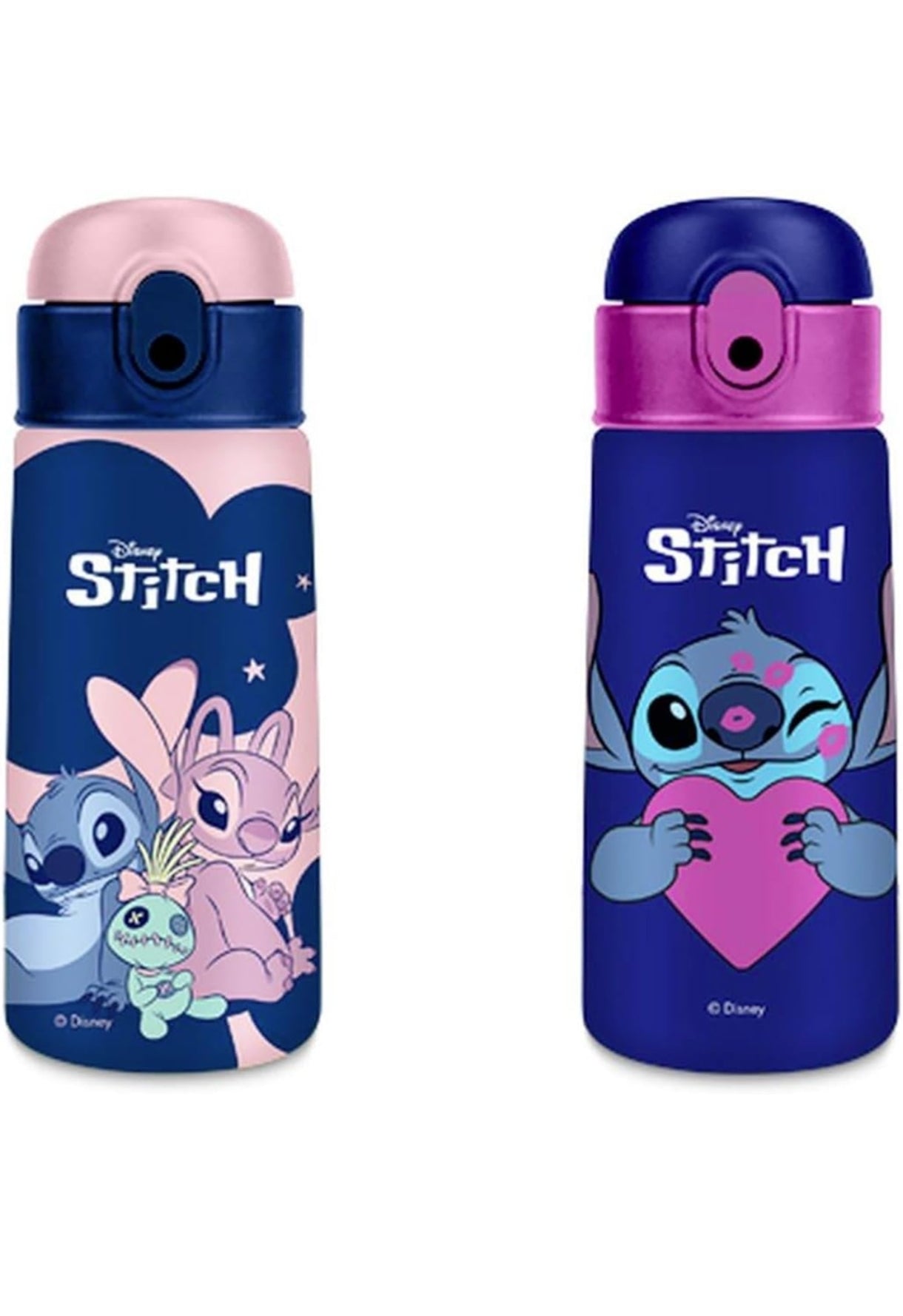 Borraccia Termica Stich & Angel con Cannuccia 460ml
