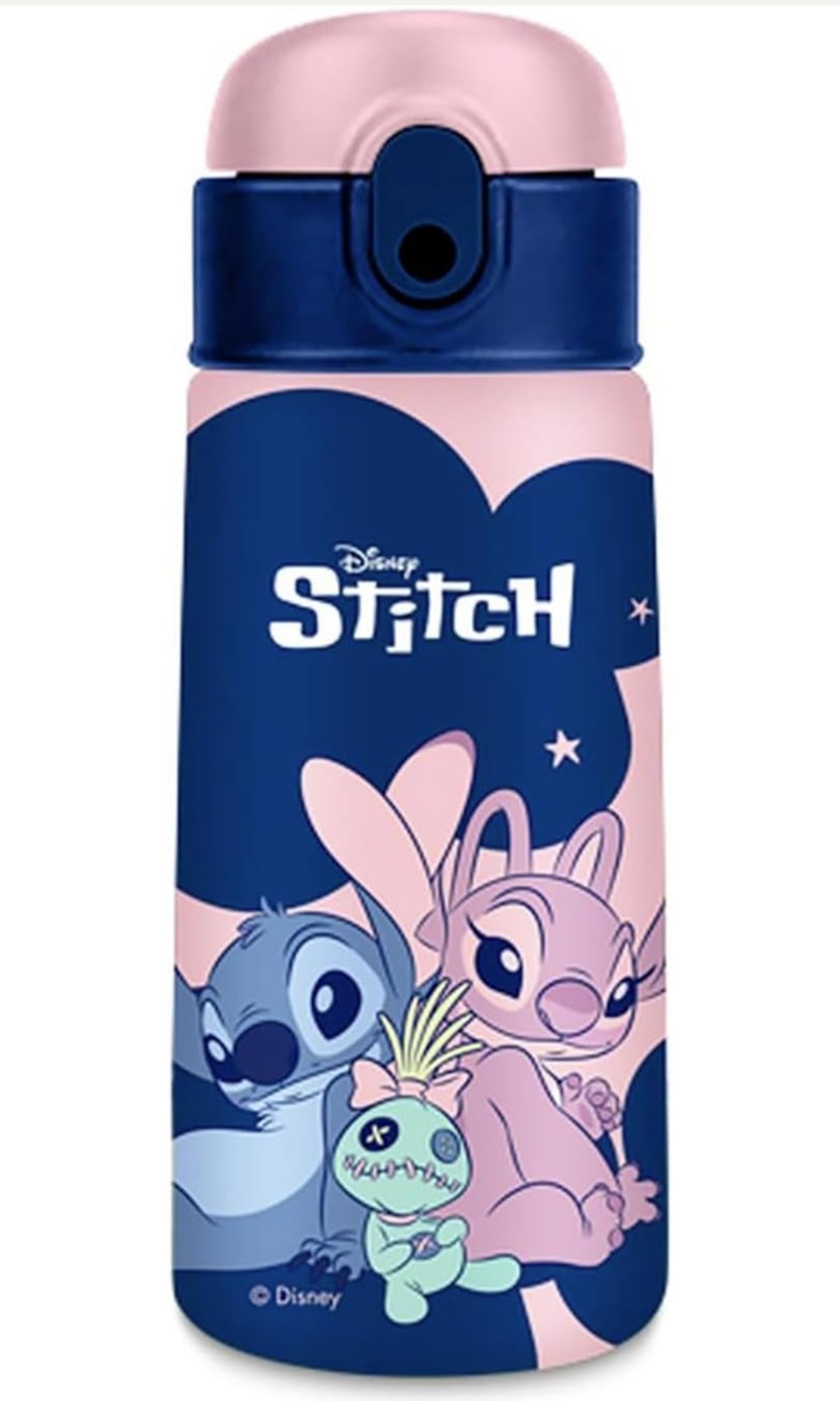 Borraccia Termica Stich & Angel con Cannuccia 460ml