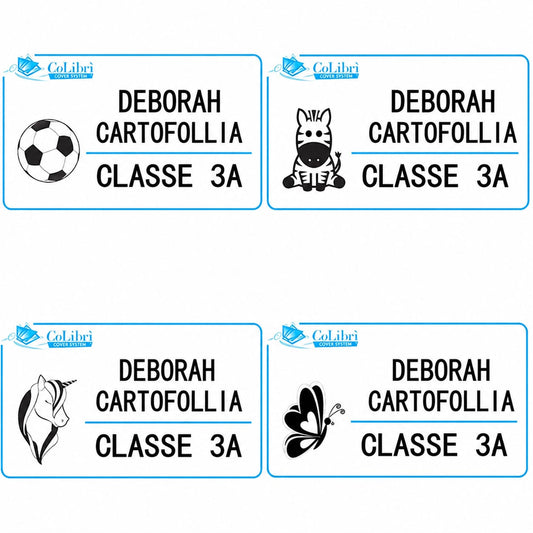 Set 20 Etichette Adesive Personalizzate con Nome - CoLibrì