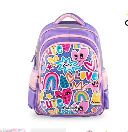 ZAINO SCUOLA ABSTRACT COLOURBOOK - CUTE