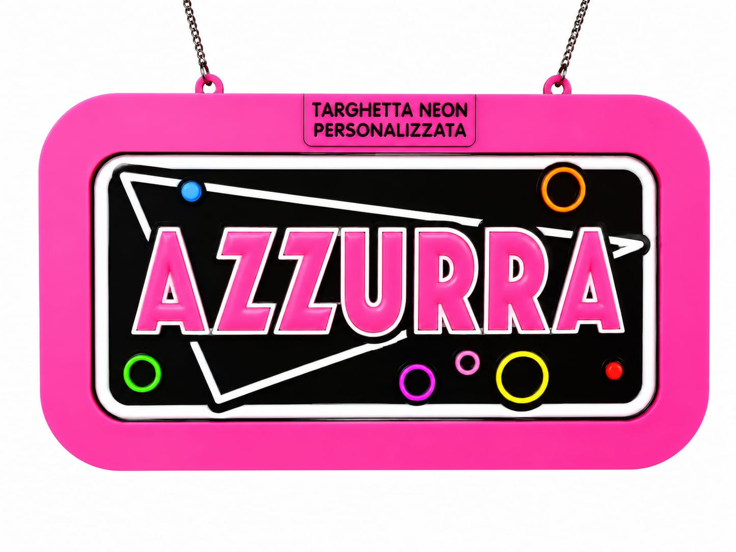 Targa personalizzata luminosa